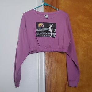 Long sleeve crop top